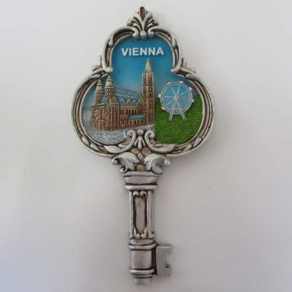 Bild 1 von Wien Magnet „Schlüssel“ silber