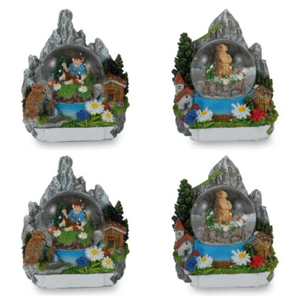 Bild 1 von Magnet Schneekugel 3,5cm Sommer 32 sort.