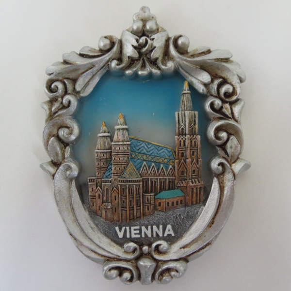 Bild 1 von Wien Magnet „Kaiserwappen“ silber