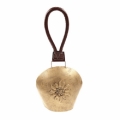 Glocke antik gold Edelweiß 18x40cm