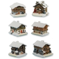 Bauernhaus u. Kirche sort. (Winter)