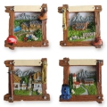 Magnet Holzrahmen/Bild 116 sort. (Sommer)