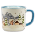 Porzellan-Tasse Winterlandschaft