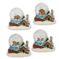 Schneekugel Alpenmotiv 4,5cm sort. (Winter)