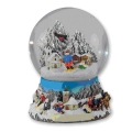 Schneekugel 12cm Winter 85 sort.