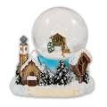 Schneekugel Wintermotiv 4,5cm 02 sort.