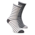 Alpaka Socken C Gr. 23-26 gestreift sort.