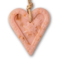 Eselmilchseife Herz 70g Rose (personalisiert)