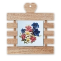 Topfuntersetzer Motiv Herz rot 22x18 cm