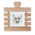 Topfuntersetzer Motiv Hirsch 22x18 cm
