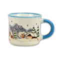 Porzellan Espresso-Tasse Winterlandschaft