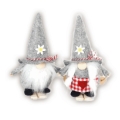 Gnome Harry & Linnie grau sort. (15x7cm)Ski