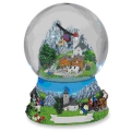 Schneekugel Alpenmotiv 12cm sort. (Sommer)