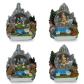 Magnet Schneekugel 3,5cm Sommer 32 sort.