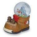 Schneekugel Bergschuh 6,5cm sort. (Sommer)