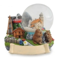 Schneekugel Seilbahn 6,5cm sort. (Sommer)