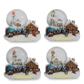 Schneekugel Alpenmotiv 4,5cm sort. (Winter)