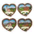Magnet Holzherz sort. (Sommer)